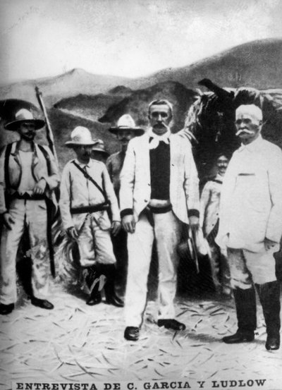 Meeting of General Garcia with Brigadier Ludlow by Unbekannt