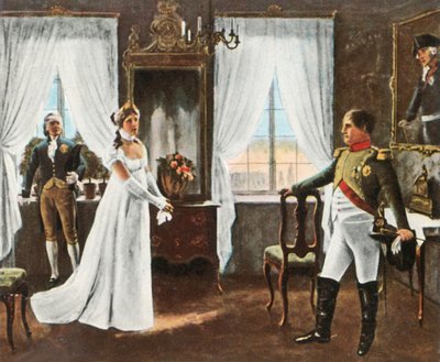 Meeting of Queen Louise and Napoleon I in Tilsit, 6 July 1807, 1936 by Unbekannt
