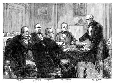 Meeting of the Arbitrators on the Alabama Claims at Geneva by Unbekannt