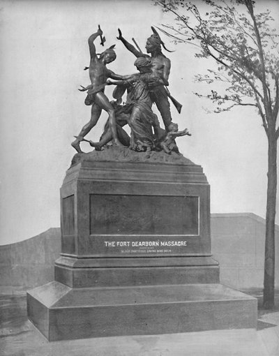 Memorial of the Fort Dearborn Massacre by Unbekannt