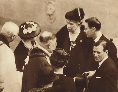Memorial to His Father Unveiled, Windsor Castle, 23rd April 1937 by Unbekannt