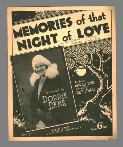 Memories of that Night of Love, c1930s by Unbekannt