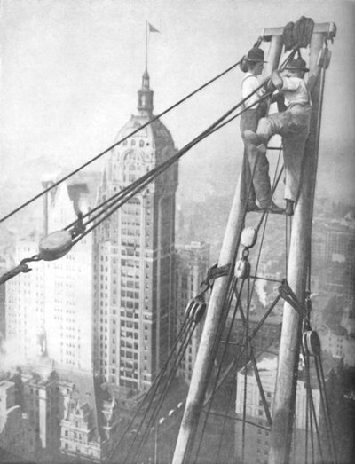 Men Whose Nerve Surpasses That of a Mountaineer on a Precipice by Unbekannt