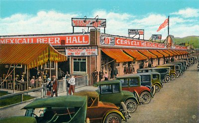 Mexicali Beer Hall, The Longest Bar in the World, c1939 by Unbekannt