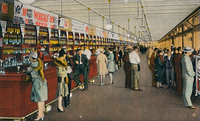 Mexicali Beer Hall, The Longest Bar in the World by Unbekannt