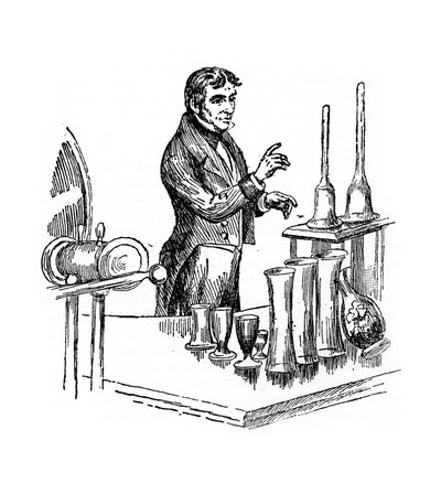 Michael Faraday Lecturing at the Royal Institution, London by Unbekannt