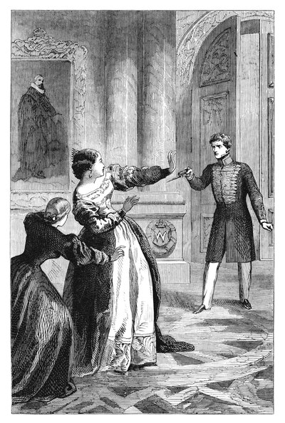 Miguel I of Portugal 1802-1860 attacking his sister, c1895 by Unbekannt