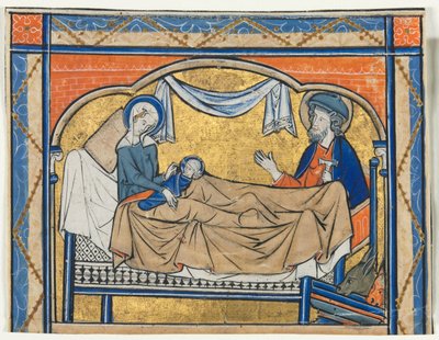 Miniature Excised from a Psalter: The Nativity by Unbekannt