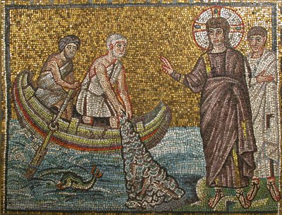 Miraculous Draught of Fishes, Byzantine, early 20th century original dated early 6th century by Unbekannt