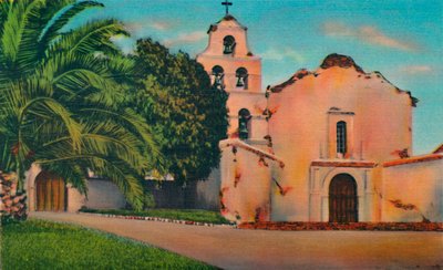 Mission San Diego De Alcala, Founded 1769, California by Unbekannt