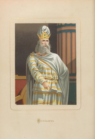 Mithridates. From: Famous Men and Women of All Times by Juan Landa, 1875-1877 by Unbekannt
