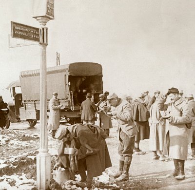 Mobile Kitchen on the Voie Sacrée, Verdun, Northern France, c1914-c1918 by Unbekannt