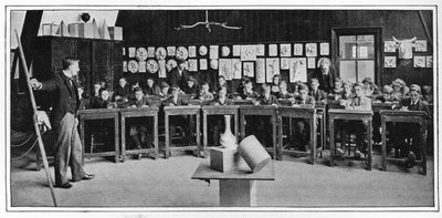 Model drawing at a Higher Grade school, London, c1900 by Unbekannt