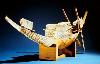 Model of a Boat, Ancient Egyptian, 18th Dynasty by Unbekannt