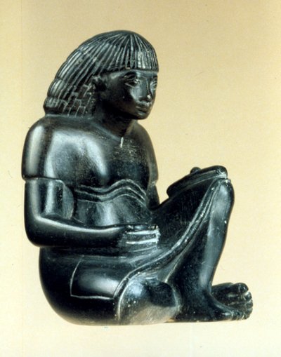 Model of a Seated Scribe, Ancient Egyptian, 18th Dynasty by Unbekannt