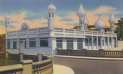 Mohammedan Mosque, Port of Spain, Trinidad, B.W.I., c1940s by Unbekannt