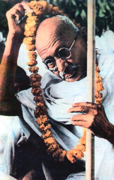 Mohandas Karamchand Gandhi, Indian Nationalist leader, 1869-1948 by Unbekannt