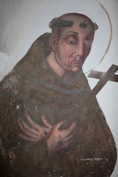 Monastery of Saorge, 17th-century painting depicting St. Francis of Assisi, Saorge, France by Unbekannt