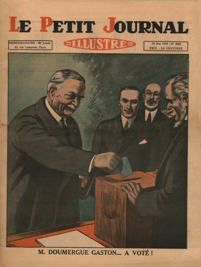 Monsieur Gaston Doumergue...Has Voted!, 1929 by Unbekannt