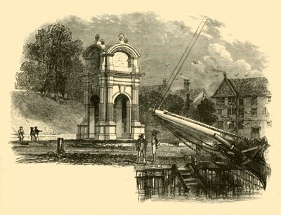 Monument at New Plymouth to Mark the Site of the Landing of the Pilgrim Fathers by Unbekannt