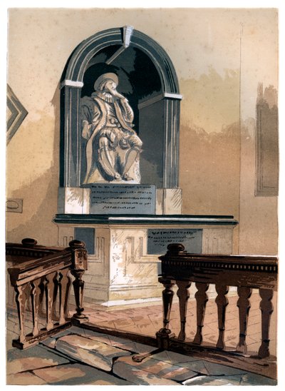 Monument to Francis Bacon, in St Michaels Church near St Albans, Hertfordshire by Unbekannt