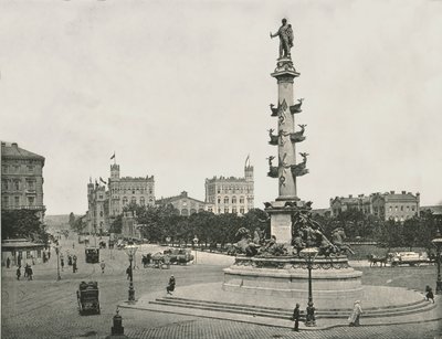 Monument to Wilhelm von Tegetthoff on the Praterstern, Vienna, Austria by Unbekannt