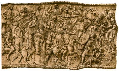 Moorish Cavalry under Lusius Quietus Fighting Against the Dacians, 1902 by Unbekannt