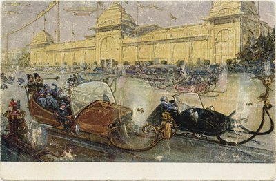 Moscow Winter 2259. From a Series of Postcards Moscow of the Future of the Einem Chocolate Factory by Unbekannt