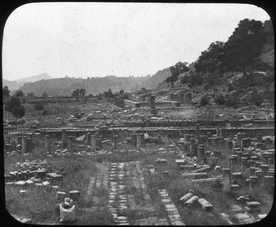 Mount Kronos and Temple of Hera, Olympia, Greece, Late 19th or Early 20th Century by Unbekannt