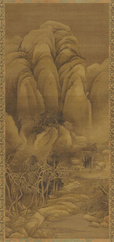Mountain Hamlet After Snow, Ming or Qing Dynasty, 17th Century by Unbekannt