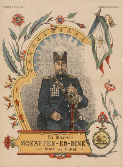Mozaffar ad-Din Shah Qajar, Shahanshah of Persia by Unbekannt