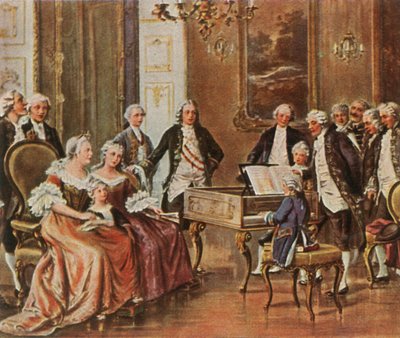 Mozart Performs for Empress Maria Theresia, 1 October 1762, 1936 by Unbekannt