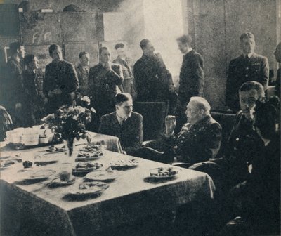 Mr. Churchill with the R.A.F. - 615 Fighter Squadron, 1940s, 1945 by Unbekannt