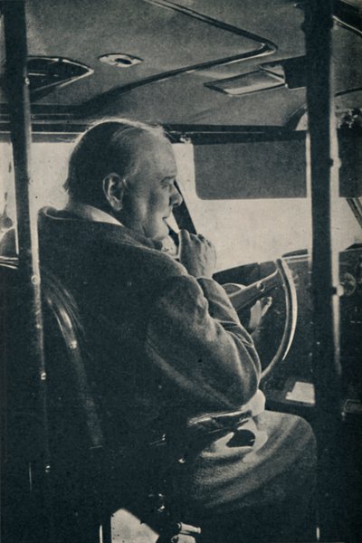 Mr. Churchill with the R.A.F. - at the controls of the flying boat Berwick by Unbekannt