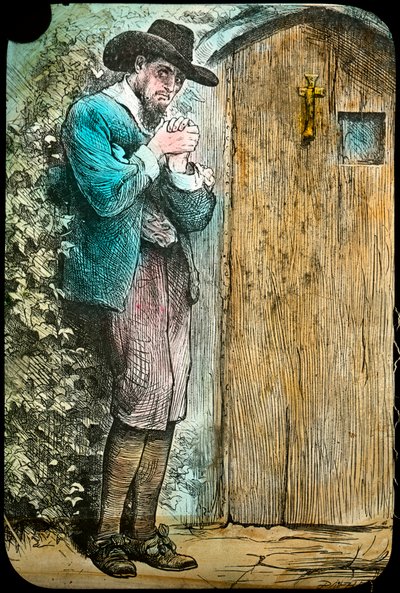 Mr Fearing at the gate, from The Pilgrim
