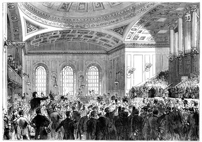 Mr. Gladstone Delivering His Address as Lord Rector of Edinburgh University by Unbekannt