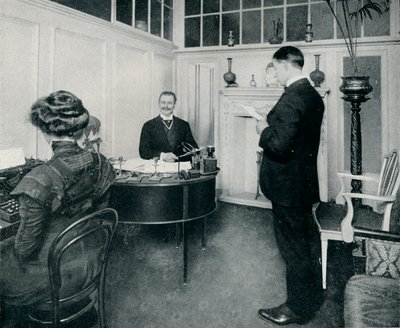 Mr Sandow Attending to His Day