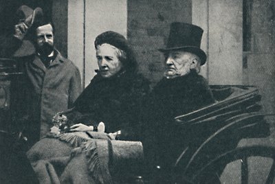 Mr. and Mrs. Gladstone driving through Glasgow at the General Election of 1892 by Unbekannt
