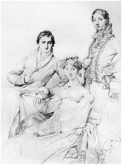 Mr and Mrs Joseph Woodhead, and Mr Henry Comber, Rome, 1816 by Unbekannt