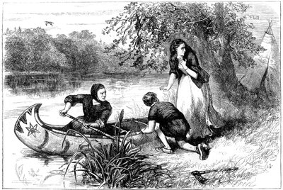 Mrs. Dunstan Escaping Down the Merrimac by Unbekannt