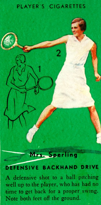 Mrs. Sperling - Defensive Backhand Drive by Unbekannt