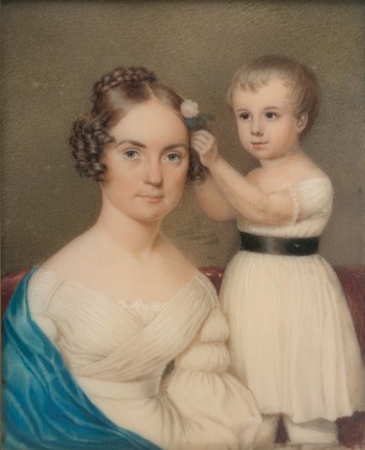 Mrs. William Gordon Ver Planck and Her Son Samuel Hopkins Ver Planck by Unbekannt