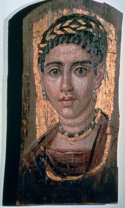 Mummy Portrait of an Egyptian Woman by Unbekannt