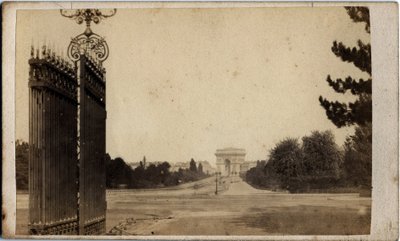 Municipality of Paris (1871): View of Porte Maillot and the Arc de Triomphe by Unbekannt
