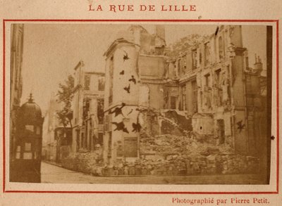 Municipality of Paris (1871): View of the Buildings Destroyed in Rue de Lille in May 1871 by Unbekannt
