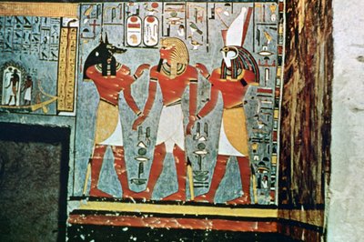 Mural from the Tombs of the Nobles, Thebes, Luxor, Egypt by Unbekannt