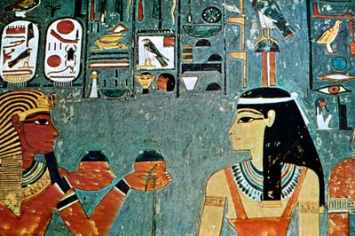 Mural from the Tombs of the Nobles, Thebes, Luxor, Egypt by Unbekannt