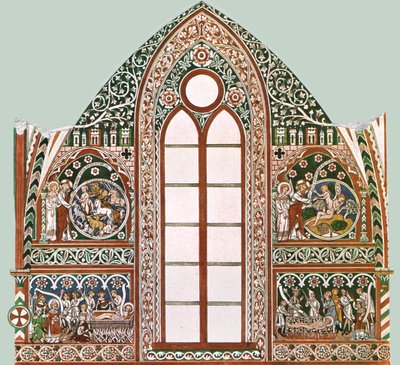 Mural painting in Wienhausen Abbey, Lower Saxony, Germany by Unbekannt