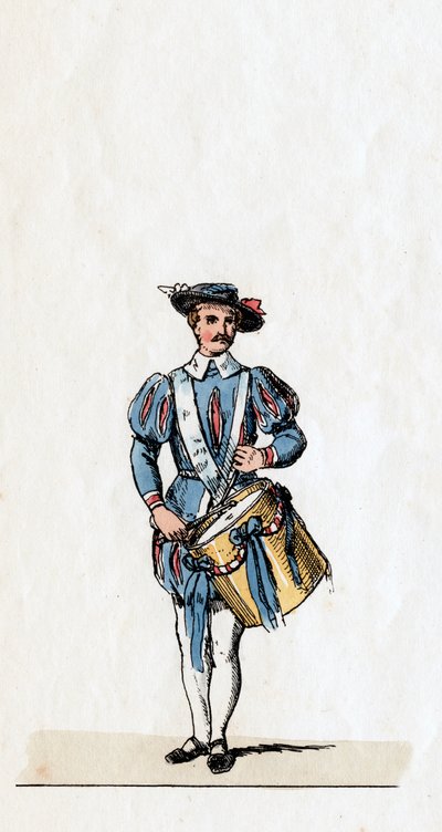 Musician, costume design for Shakespeares play, Henry VIII by Unbekannt