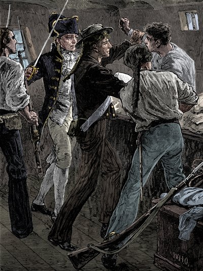 Mutiny of the Crew of the Bounty, 1789, late 19th century by Unbekannt
